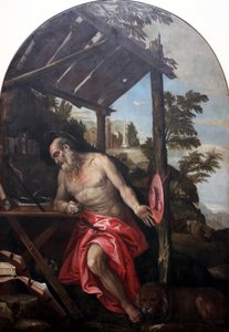 Sint Hiëronymus in de woestijn door Paolo Veronese